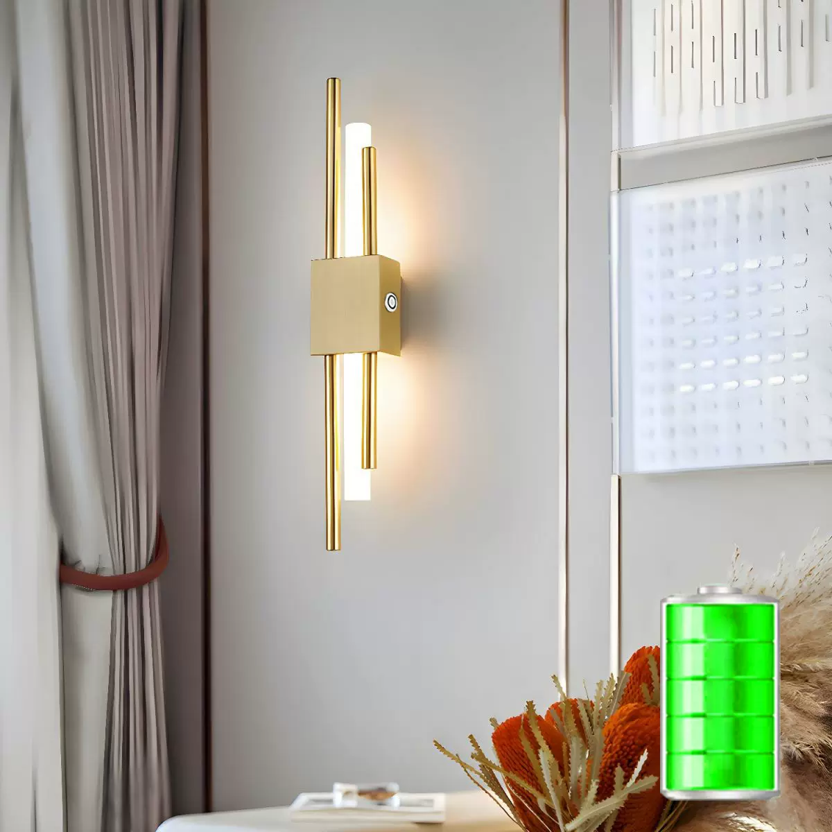 跨境室内无线壁灯可充电池酒店卧室壁灯背景墙走廊过道家用床头灯