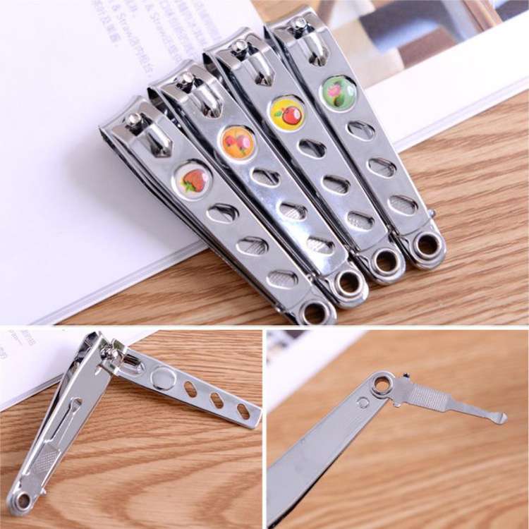 Exquisite Stainless Steel Round Handle Nail Clipper Household Portable Nail Clipper Manicure Tool Nail Clipper Sharp Nail Clipper