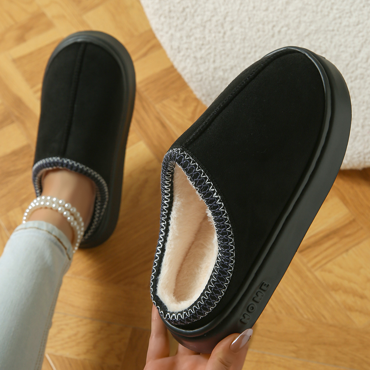 Zapatillas de algodón gatos transfronterizas de mujeres otoño y invierno domésticas impermeables impermeables impermeables silenciosas calentadas zapatillas de pelo de dibujos animados
