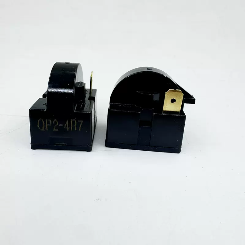 冰箱压缩机PTC启动器过热保护器QP2-4R7铜插起动器电容过载继电器