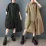 新款宽松大码短袖连衣裙