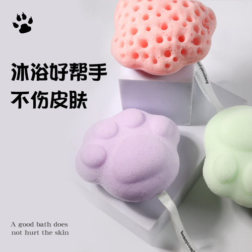 Baby Bath Konjac Puff Puff Cotton Household Newborn Face Cleansing Puff Children's Scrub Bath Gadget Baby Bath Cotton