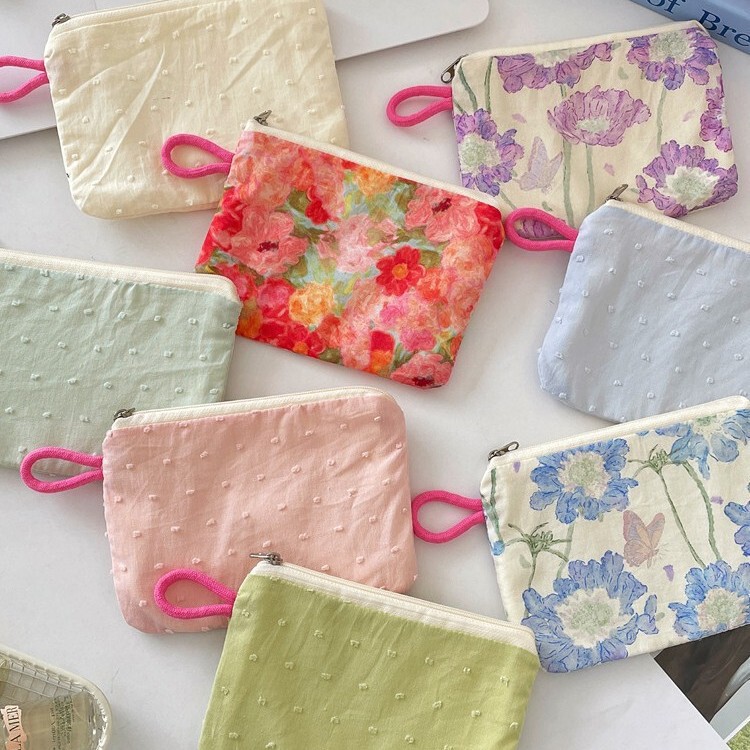 5793 Fresh Lipstick Key Cosmetic Bag Coin Purse Portable Liner Bag Miscellaneous Data Cable Coin Storage Bag