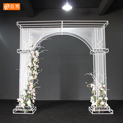 New Style Iron Arch Wedding Sunlight Film Prop Decoration Transparent Film Display Stage Background Film Arch