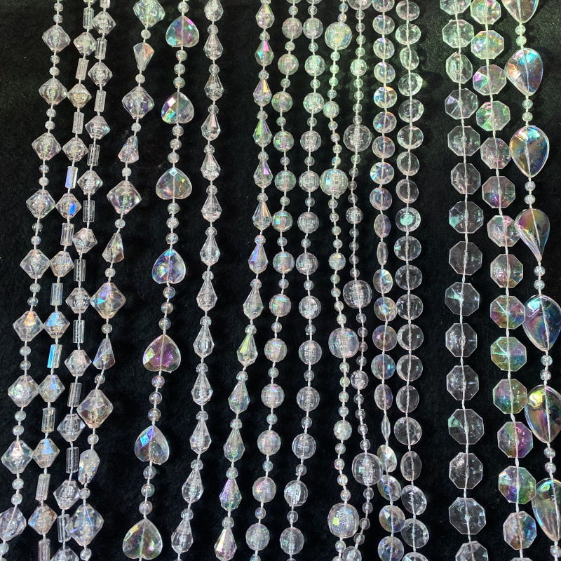 Manufactor Direct selling Wedding celebration crystal Acrylic UFO Connection Beads Decorative curtain hotel wedding arrangement prop