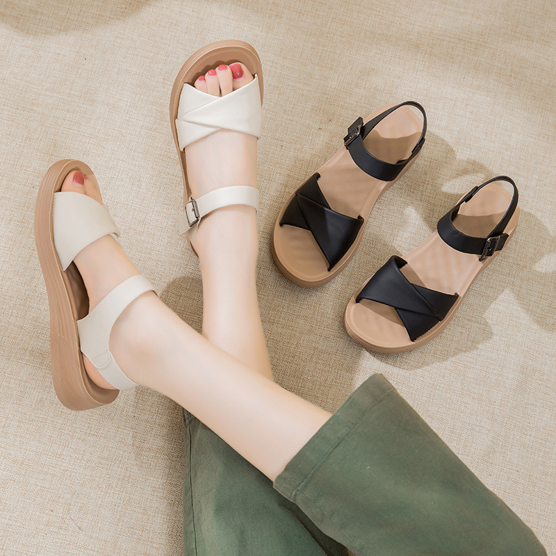 Mom's Shoes, Sandals, Soft-Soled Flat Women's Shoes, Non-Slip Comfortable Shoes, Summer 2026 New Style Loafers for Women, Genuine Leather Mom's Shoes, Sandals, Soft-Soled Flat Women's Shoes, Non-Slip Comfortable Shoes, Summer 2026 New Style Loafers for Women, Genuine Leather