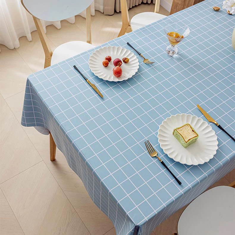 PVC Tablecloth, ins style, waterproof and oil-proof, diamond pattern, multiple sizes