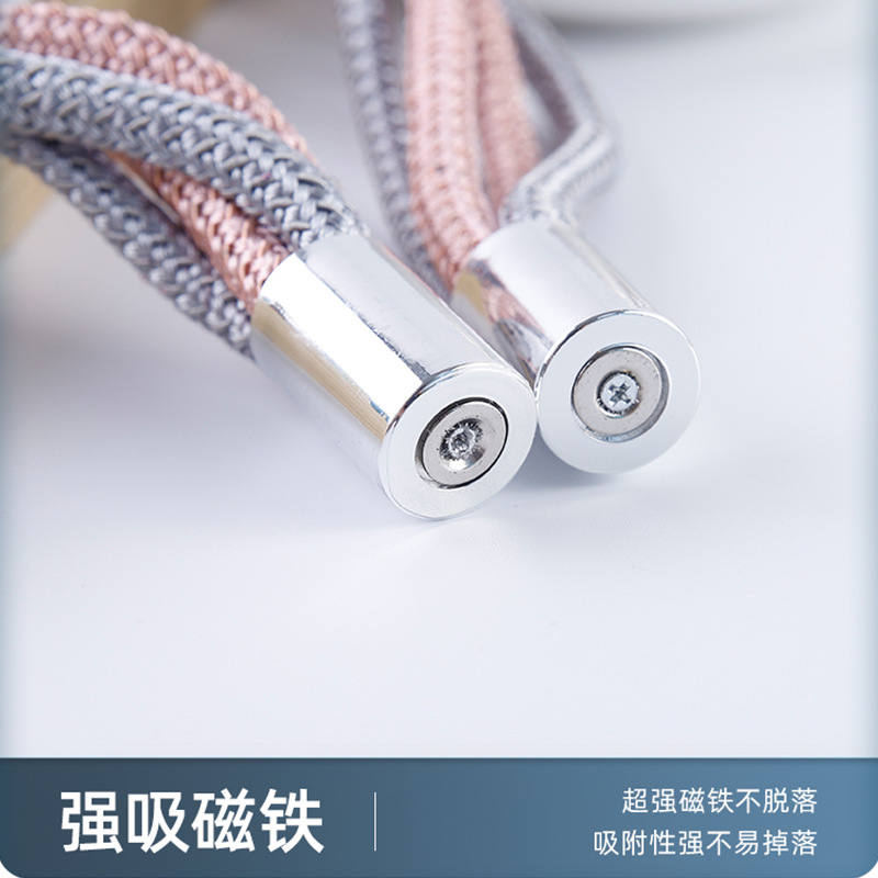 新款現代簡約中國結窗簾綁帶 免打孔免安裝窗簾磁扣 窗簾綁繩配件