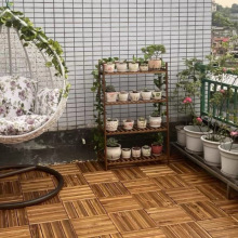 阳台木地板户外室外浴室拼接露台庭院实木地板花园防腐木自铺地板