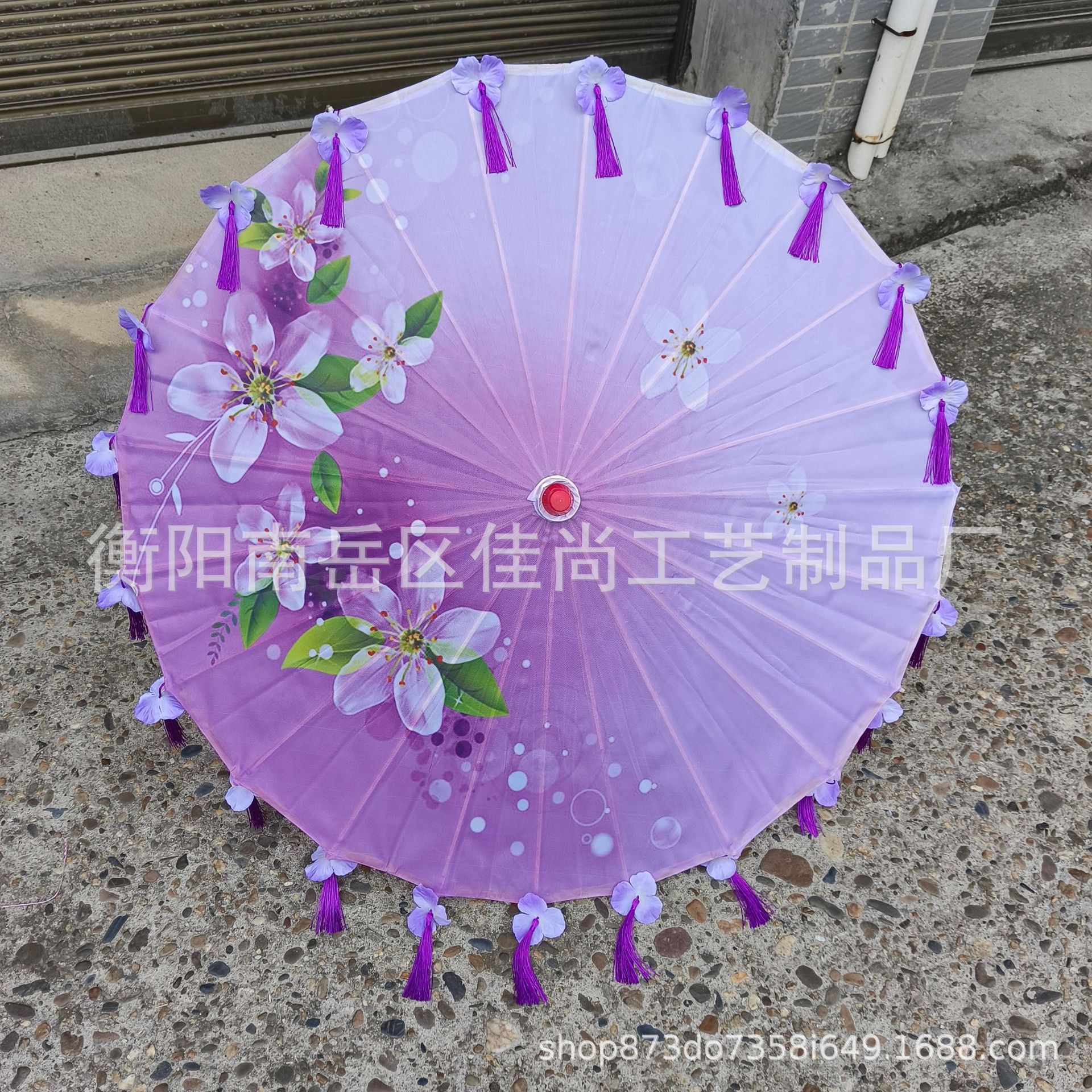 보히 니아 다크 퍼플 꽃잎 우산