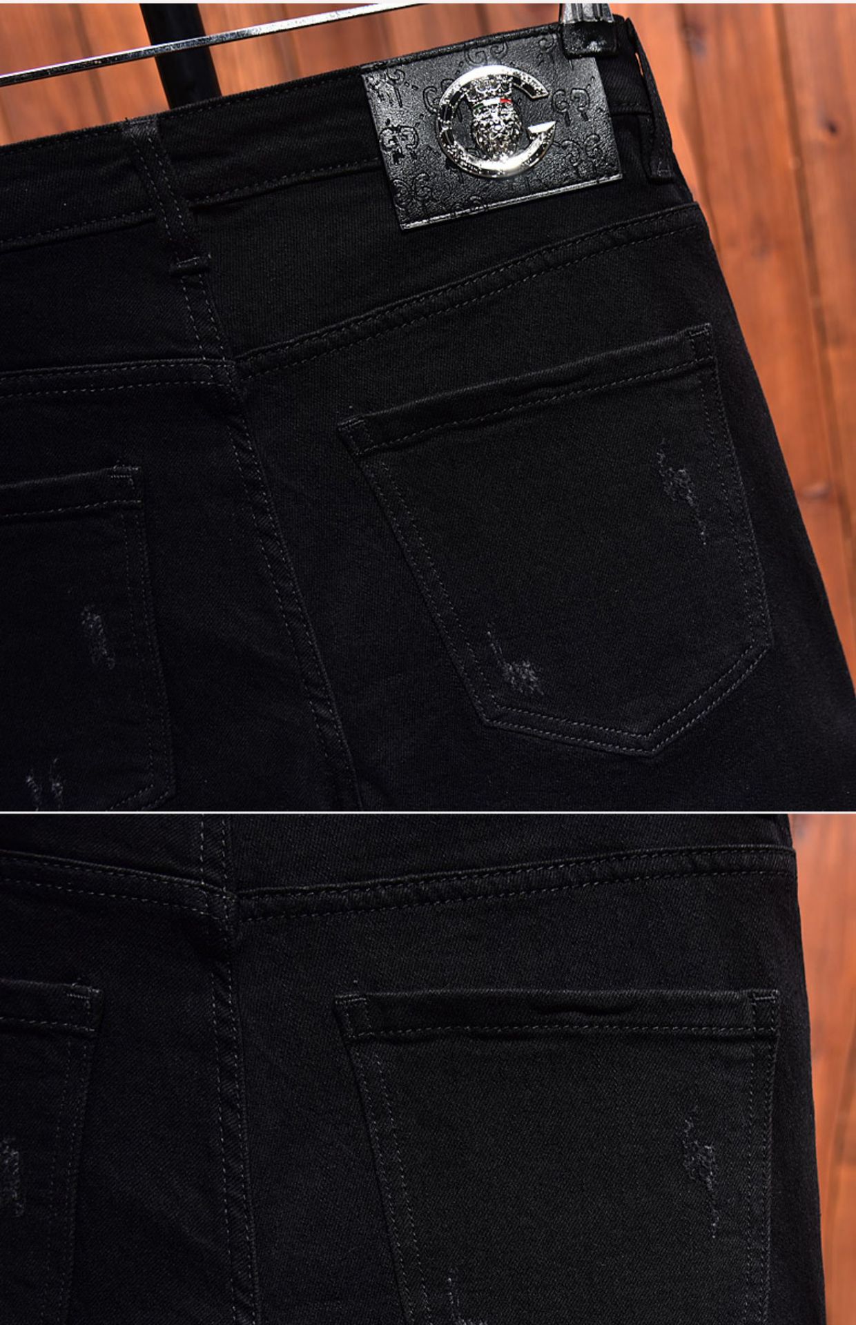 Men's Clothing High End Jeans For Men Autumn And Winter All Match Korean Style Trendy Black Elastic Slim Fit Zipper Trousers Winter_voghion.com