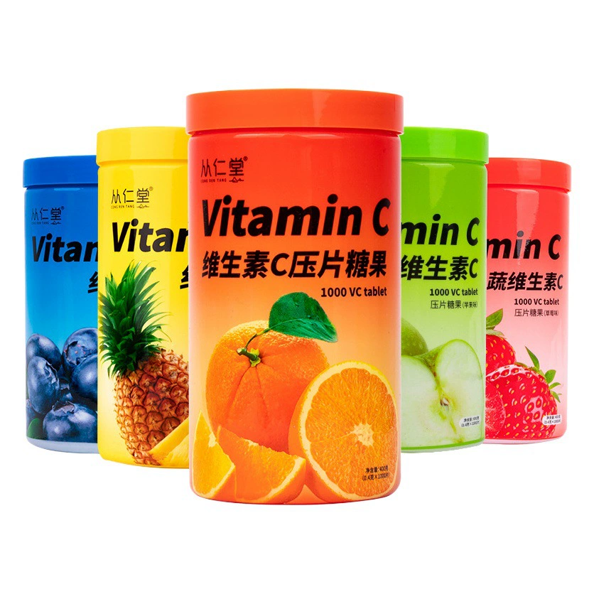 Таблетки витамина С для взрослых бренда Congrentang, производитель таблеток витамина С, легко усваиваются.