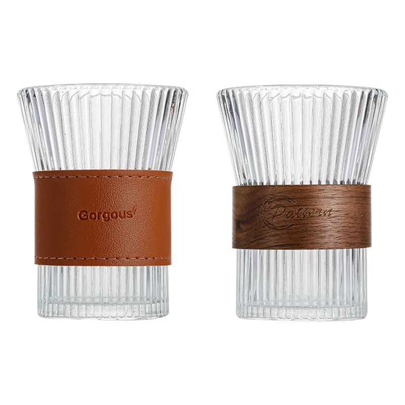 Creative cup set organ Cup transparent high-looking glass cup cold extraction coffee cup Home Office beer drink cup