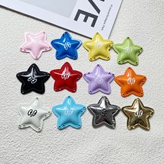 クリエイティブキャンディーカラー五芒星合金ペンダントペンダント手作り DIY 携帯電話チェーンバッグキーホルダージュエリーアクセサリー