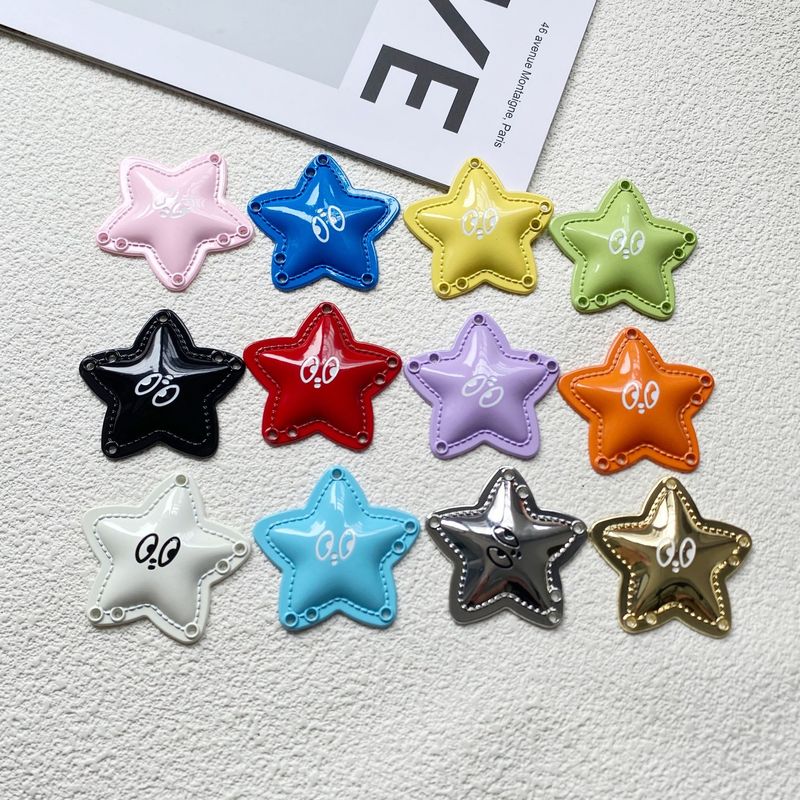 クリエイティブキャンディーカラー五芒星合金ペンダントペンダント手作り DIY 携帯電話チェーンバッグキーホルダージュエリーアクセサリー|undefined