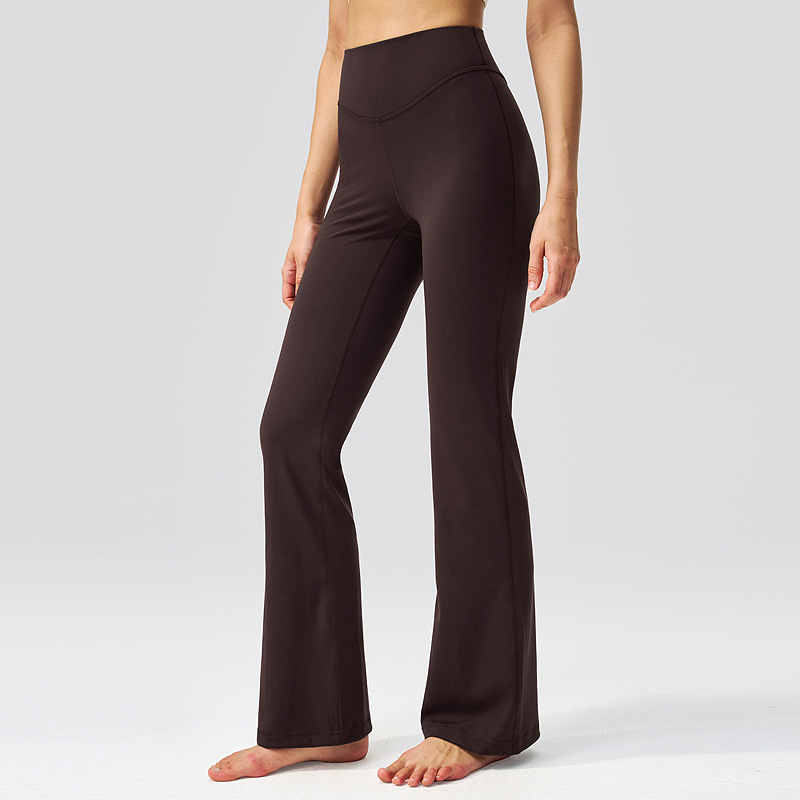 Pantalones de gimnasio para mujeres de cintura alta y caderas, 31.5 "lulu piernas anchas, pantalones deportivos desnudos. image 8