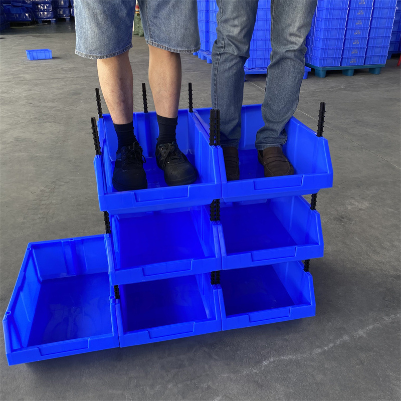 厂家广州东莞深圳电商货架物料盒 斜口盒 组合式零件盒分类胶盆