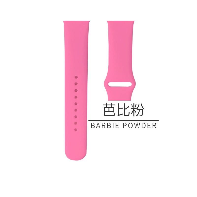 Silicone watch strap (Apple compatible), generations 1–9/SE, standard & extended, multiple colors