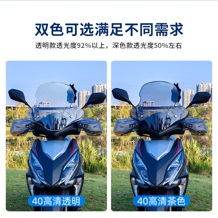 Applicable to Xindazhou Honda RX125 Rift Blade NS125RX Front Windshield PC Glass Windshield Modified Parts