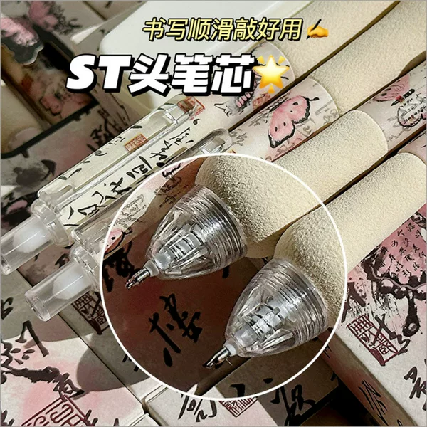 ST retractable pen refill 0.5mm black refill for exam and office use, retractable signature pen wholesale