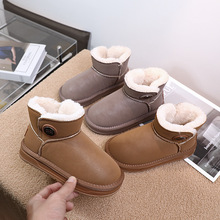 2025冬季新款保暖童棉靴保暖男女短筒儿童雪地靴中大童棉鞋5016