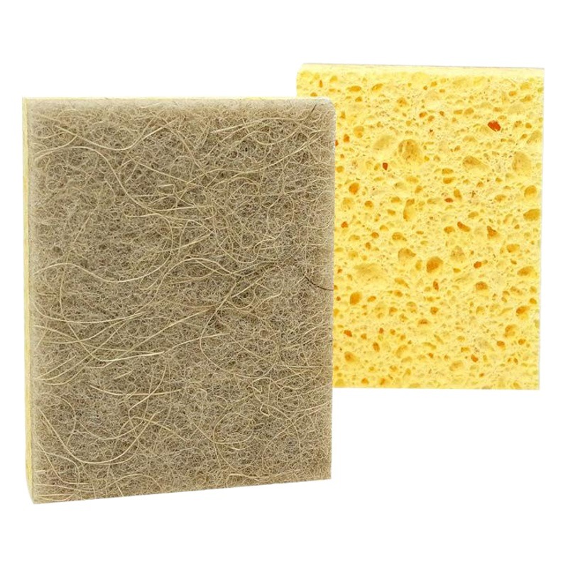 Sisal natural, pulpa de madera, esponja de algodón, cepillo de lavado, olla, limpieza de cocina, esponja de pulpa de madera de palma de coco, estropajo al por mayor