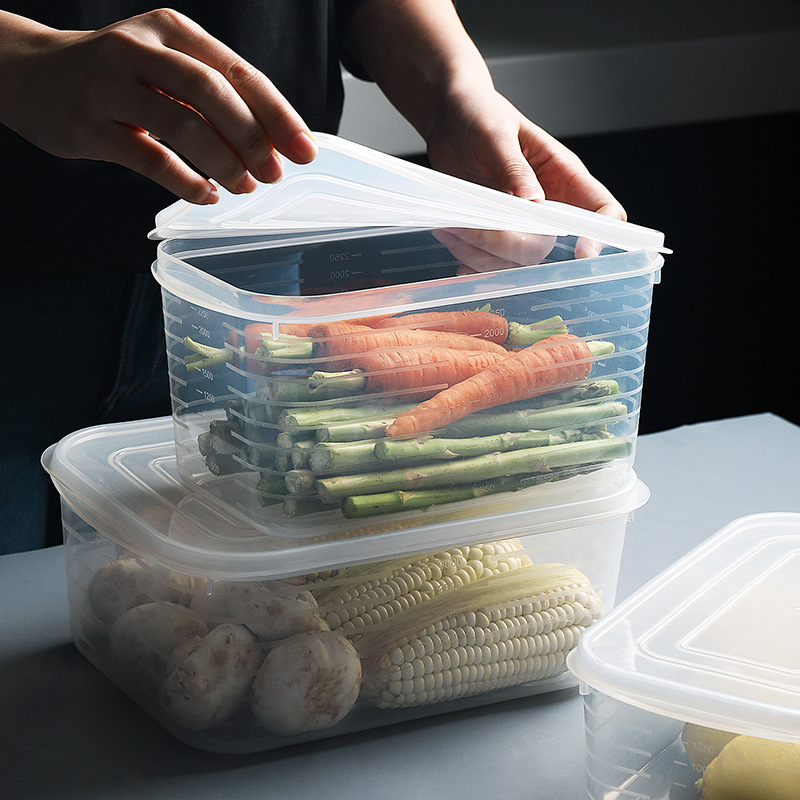 Fresh -keeping box Plastic transparent seal box Frozen rectangular…
