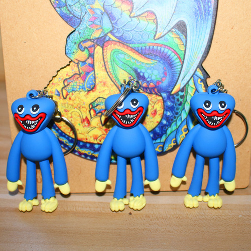 Cross-border poppy playtime poppy keychain HuggyWuggy sausage monster game peripheral charms wholesale
