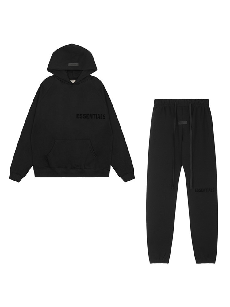 FOG ESSENTIALS Pantalones de impresión de flojo para hombres y mujeres americanos de alta calle sueltos y casuales zapatos de moda