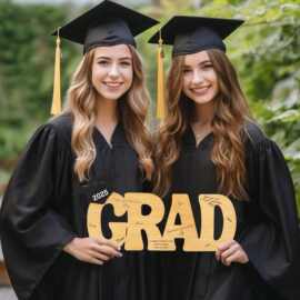 Graduation Decorations 2025 毕业木制拍照摆件