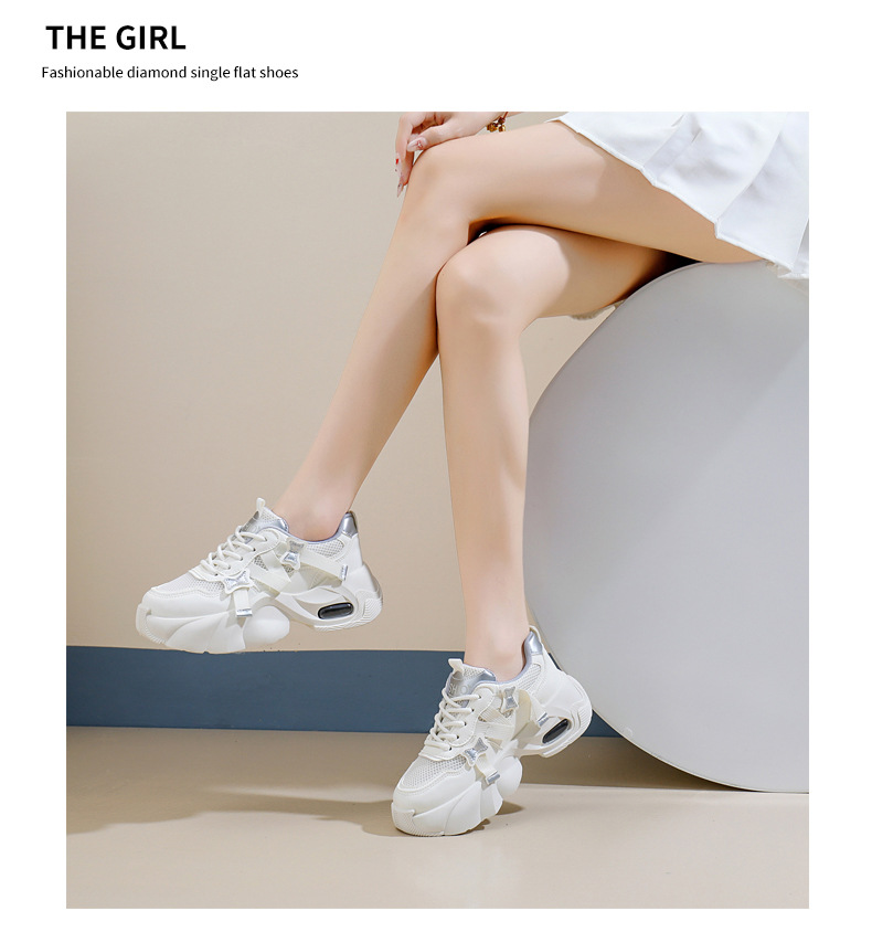 Sneakersy chunky dad style buty do biegania na platformie_voghion.com