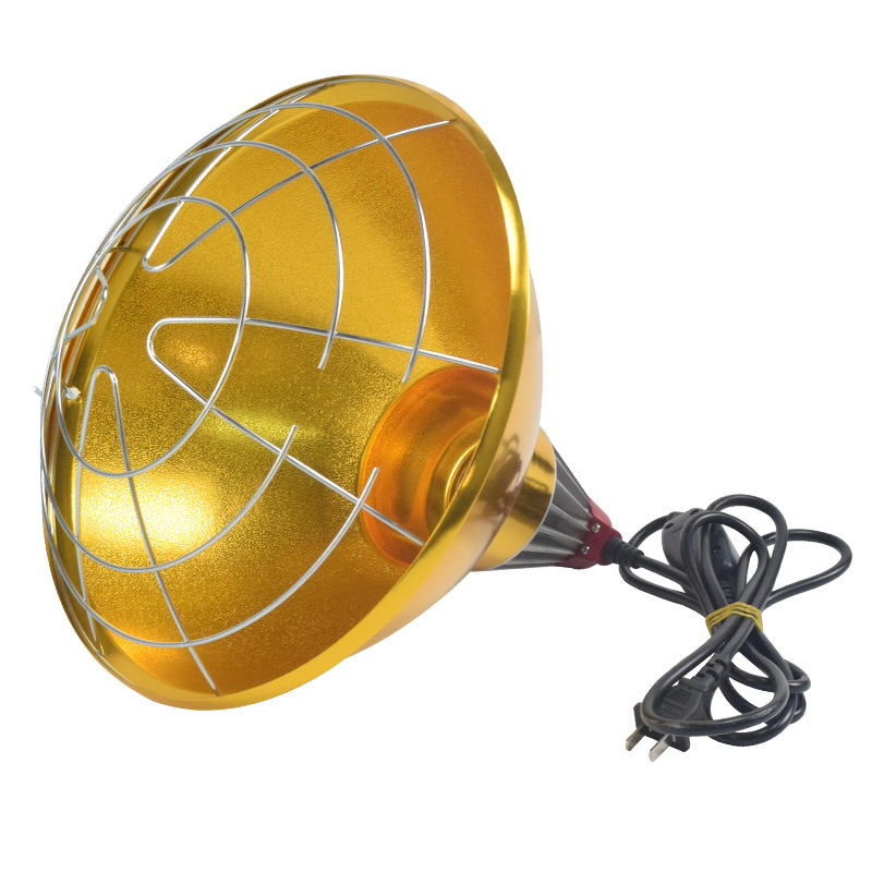 Pantalla de lámpara de calefacción de cultura dedicada a la lámpara de cría para cerdos con lámpara de calefacción ampolla bombilla de luz cálida