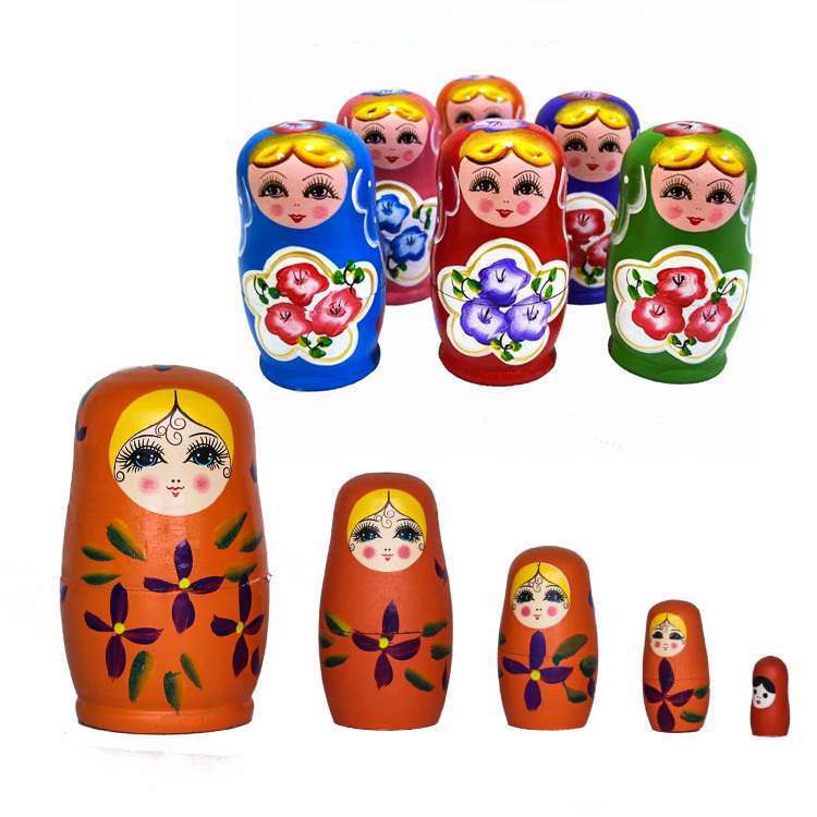 木製の新しい逸品の油の5階の大きい腹のロシアの子供の家の装飾品のカラーの子供の露店の卸売り|undefined