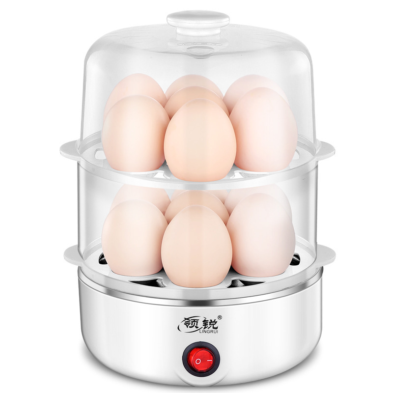リード多機能ゆで卵器ミニ蒸し卵器自動停電家庭用ステンレス小型卵鍋朝食機|undefined