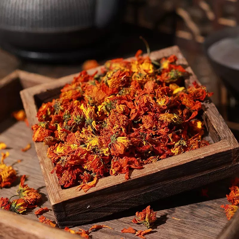 Kunlun Red Chrysanthemum & Tianshan Snow Chrysanthemum (Chrysanthemum morifolium) — 500g Dried Flower Tea, Sulfur-Free quality and texture
