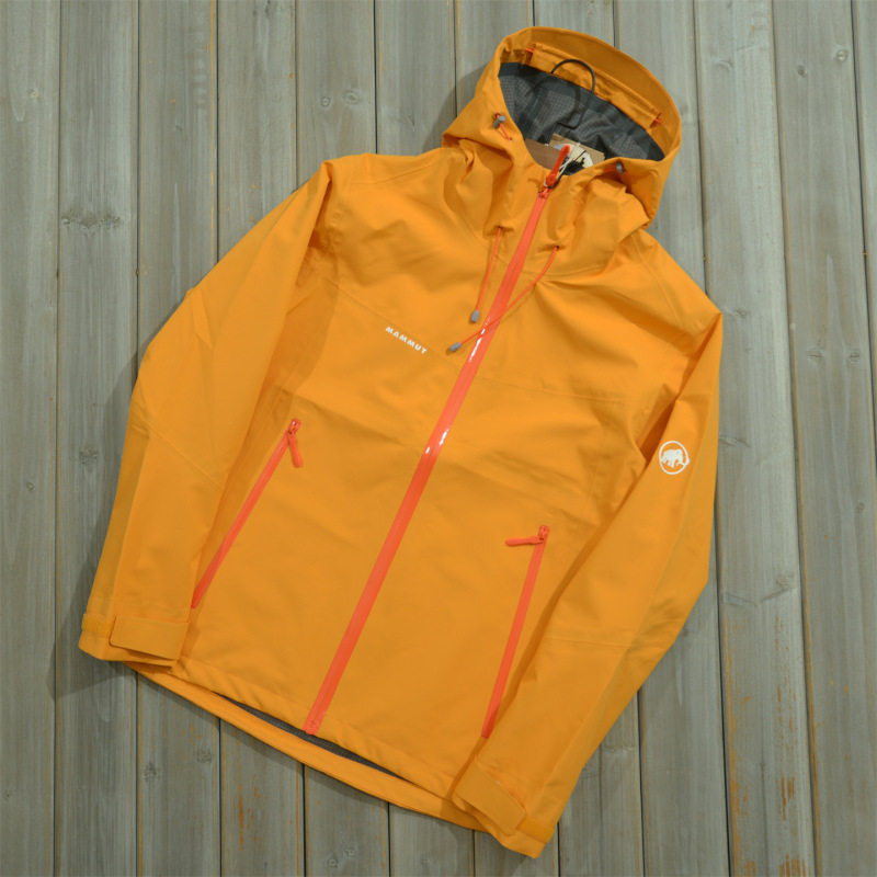 Mammoth Autumn Fully Laminated Hardshell Jacket for Men and Women, Outdoor Loose-Fit Hooded Sports Water-Repellent Jacket