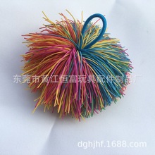橡胶丝毛毛球橡胶球沙包球小学生沙包球 橡胶丝球 橡皮筋球