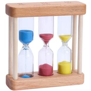 Smiley Minute 5 Combination Minute 3 Factory Direct Sales Hourglass Timer Hourglass Hourglass Wooden Retail