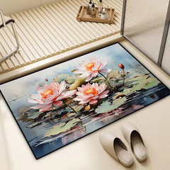 浴室地墊衛生間廁所門口地毯吸水防滑腳墊硅藻泥速干門墊軟墊子