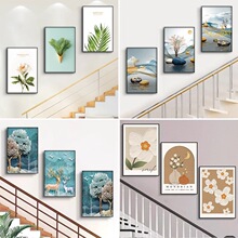 轻奢玄关装饰画现代走廊过道挂画高级感入户墙面客厅画风景画壁画