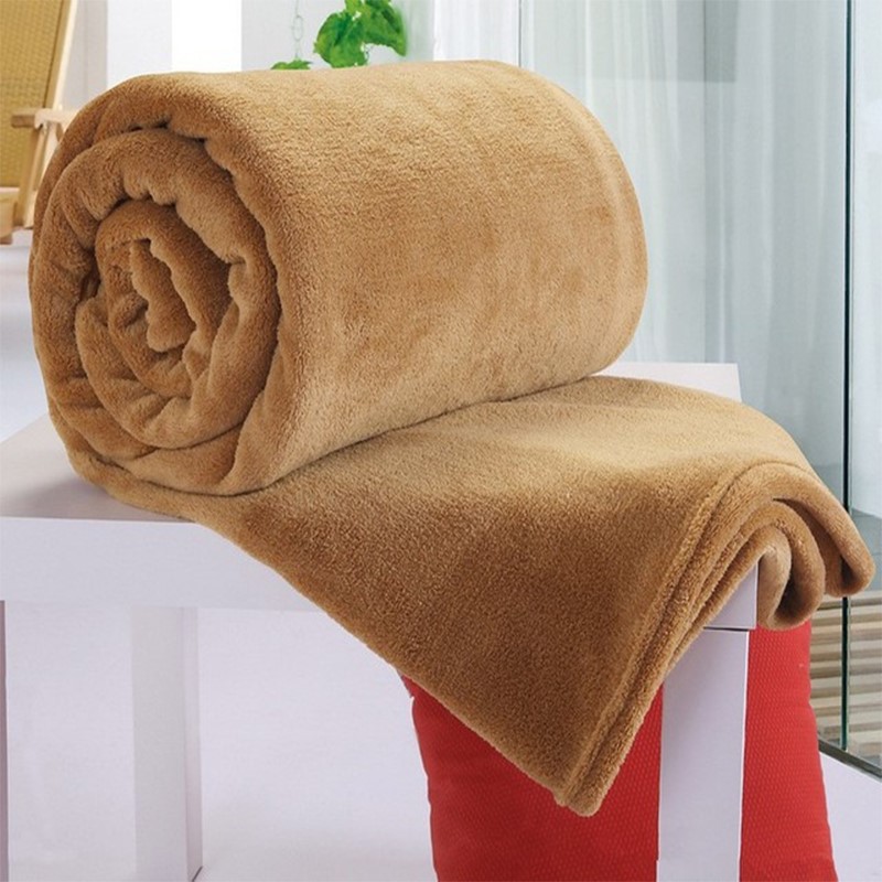 Soft Warm Fleece Blanket Winter Sofa Throw Flannel Blankets