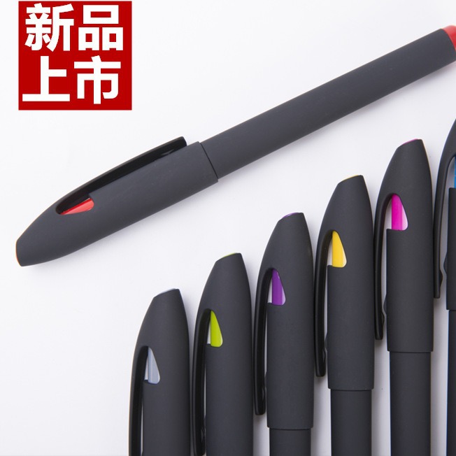 Nueva pluma publicitaria logotipo personalizado pluma de agua de carbono pluma de gel pluma de código QR personalizado