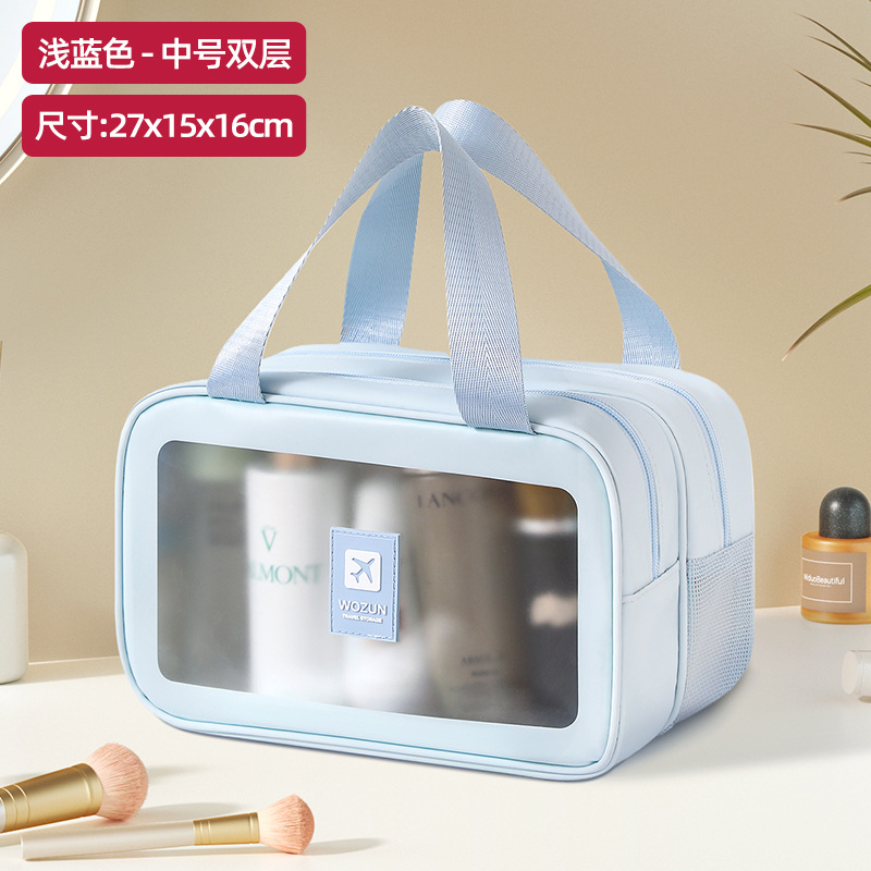 Bolsa de baño de viaje para hombres viaje de negocios portátil impermeable, baño de gran capacidad, bolsa de almacenamiento de natación, bolsa de maquillaje de separación seca y húmeda