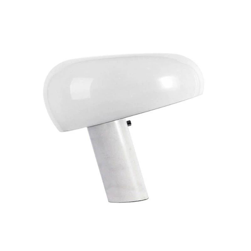 Nuby, snoopy, modern and minimalistic marble table lamp for living room for bed, Italy