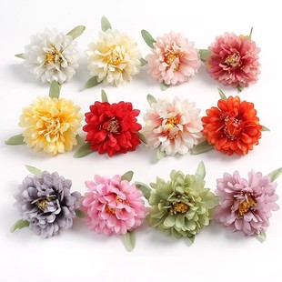 Artificial Flower Head 7cm Forest Peony Flower Head DIY Garland Corsage Material Han Dynasty Ancient Style Headdress Hair Accessories