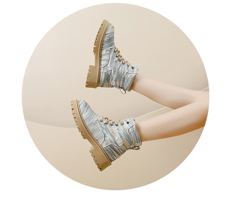 British Style Martin Boots For Women With Thick Sole And Round Toe_voghion.com