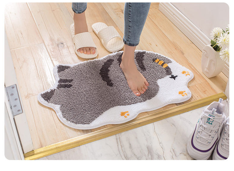 Cute Animal Polyester Floor Mat display picture 1