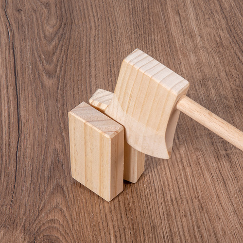 Children's simulated firewood splitting game early education baby simulated wood chopping wooden playset cut cut look Velcro toy