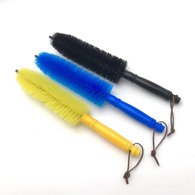 Factory direct yellow pointed steel bell brush wheel brush tire brush steel ring brush lengthened soft wool elastic good deformation