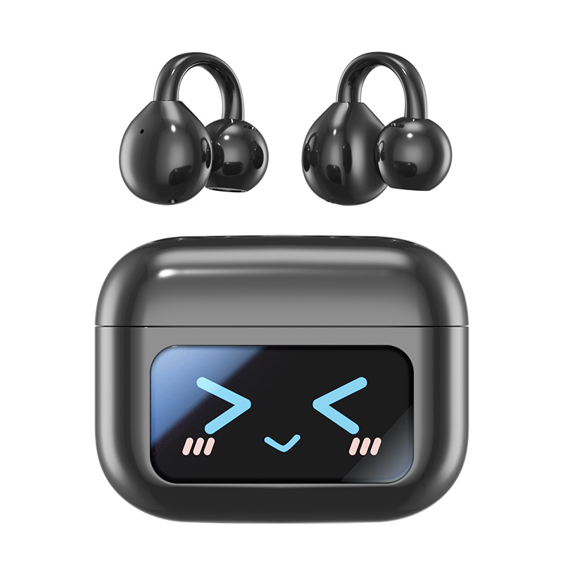 M100 Cross-Border New AI Smart Translation Screen Color Touch Display Long Battery Life Wireless Ear Clip Bluetooth_voghion.com